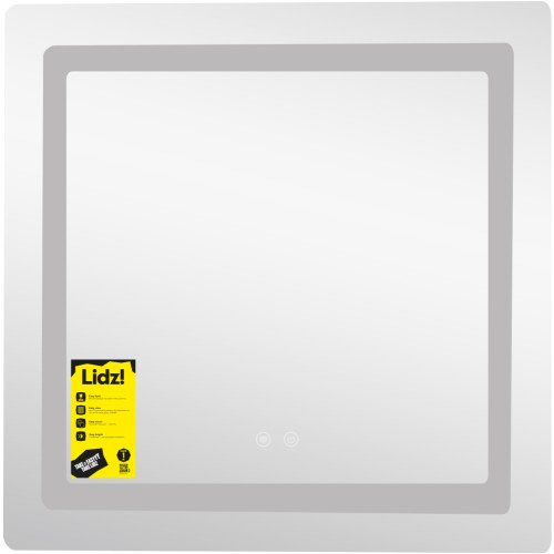 Зеркало Lidz Kubis (KU2) 700х700 с LED-подсветкой Touch, с антизапотеванием, с диммером, рег. яркости LDKU70070049288