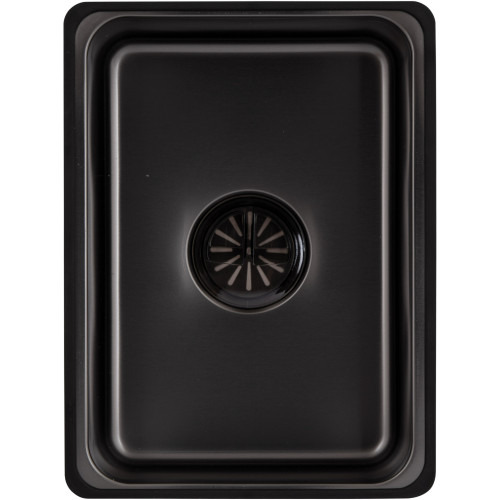 Мойка для кухни интегрированная Lidz Handmade H6845B Brushed Black PVD 3,0/1,0 мм LDH6845BRUBLM49456