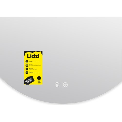 Дзеркало Lidz Astra R600 з LED-підсвічуванням Touch, з антизапотіванням, з димером, рег. яскравості LDASR60049289