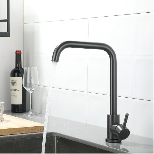 Смеситель для кухни Lidz Aria 015F1 (k35) LDARI015F1GRP49558 Graphite