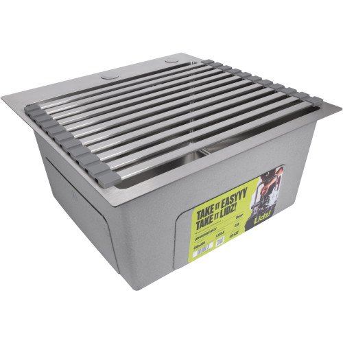 Сушарка на кухонну мийку Lidz Acsis LA13 Gray, плоска основа, для посуду 430х300 мм LDACSLA13GRA49767