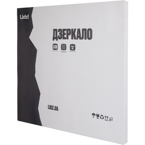 Дзеркало Lidz Astra R600 з LED-підсвічуванням Touch, з антизапотіванням, з димером, рег. яскравості LDASR60049289