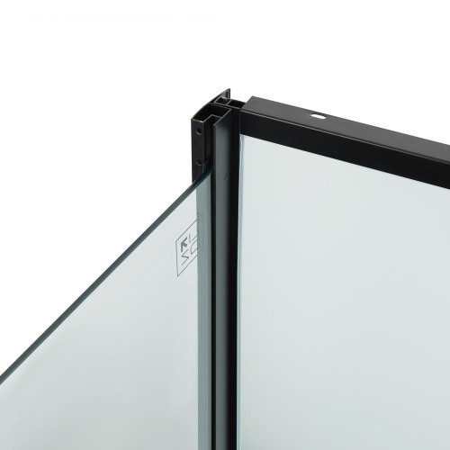 Душовий бокс Lidz Majatek SB90x90.BLA.LOW.TR, скло прозоре 5 мм без піддону