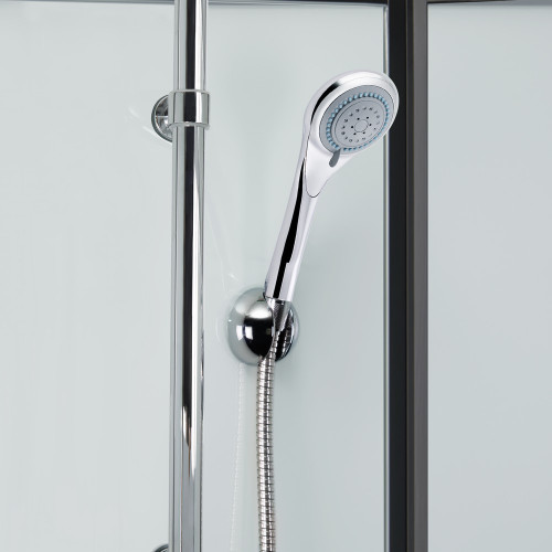 Душовий бокс Lidz Majatek SB90x90.BLA.LOW.TR, скло прозоре 5 мм без піддону