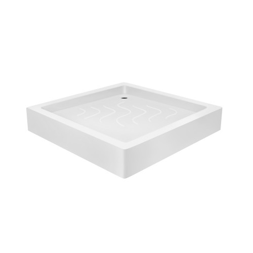 Набір Lidz душова кабіна Wawel SC80x80.SAT.LOW.GR, скло тоноване 4 мм + піддон Mazur