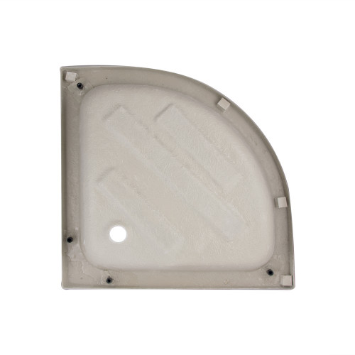 Душова кабіна напівкругла Lidz Latwa SC80x80.SAT.MID.FR , скло Frost 4 мм + Lidz Душовий піддон KAPIELKA ST80x80x26, з панеллю