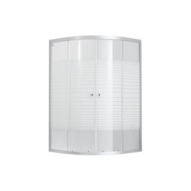 Душова кабіна Lidz Wieza SC80x80.SAT.MID.L, скло Linie 4 мм без піддону