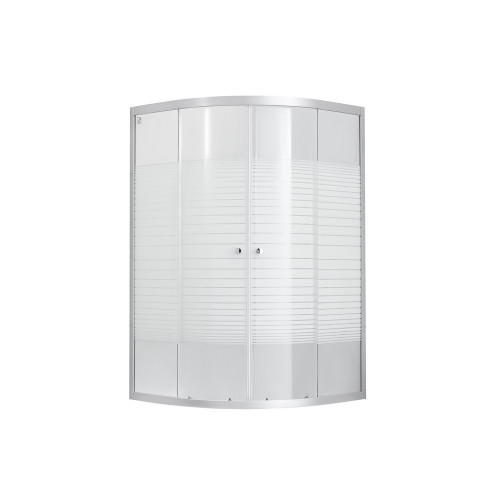Душова кабіна Lidz Wieza SC80x80.SAT.LOW.L, скло Linie 4 мм без піддону