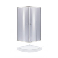 Набор Lidz душевая кабина Latwa SC80x80.SAT.LOW.GR, стекло тонир. 4 мм + поддон QT ROBIN Набор Lidz душевая кабина Latwa SC80x80.SAT.LOW.GR, стекло тонир. 4 мм + поддон QT ROBIN