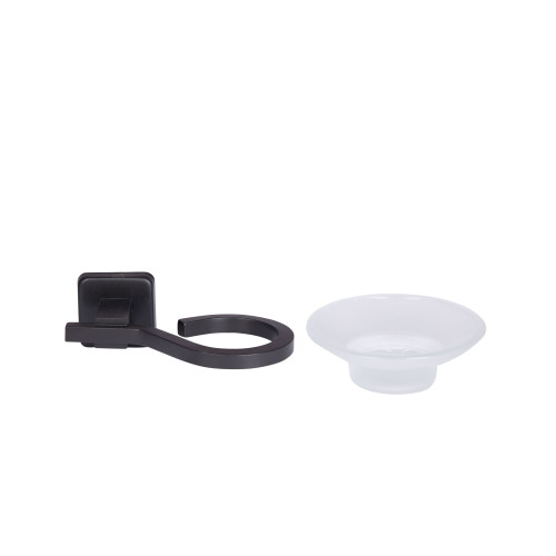 Мыльница Lidz 122 0201 настенная (матовое стекло) LD1220201BLA35753 Black