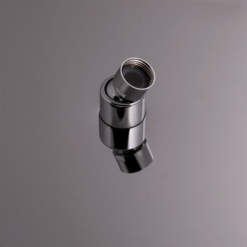 Лейка для верхнего душа Lidz Niagara 240 400x400 мм прямоугольная LDNIA240NKS37519 Nickel