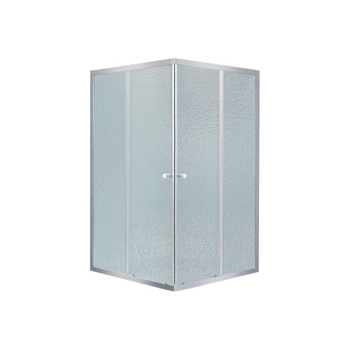 Душевая кабина квадратная Lidz Wawel SC80x80.SAT.LOW.FR, стекло Frost 4 мм + Lidz Душевой поддон KAPIELKA ST80x80х14