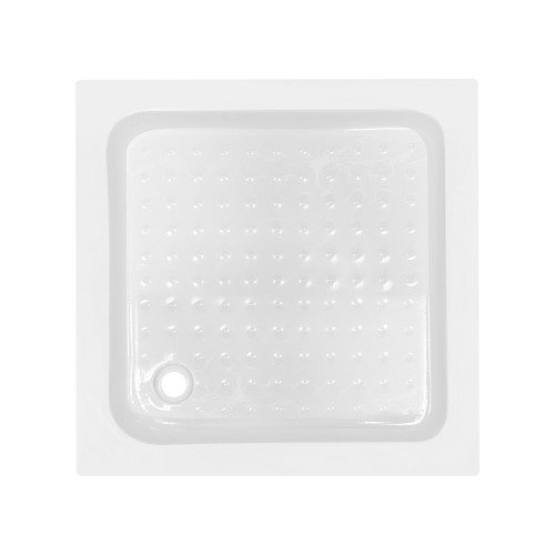 Душевая кабина квадратная Lidz Wawel SC80x80.SAT.LOW.FR, стекло Frost 4 мм + Lidz Душевой поддон KAPIELKA ST80x80х14