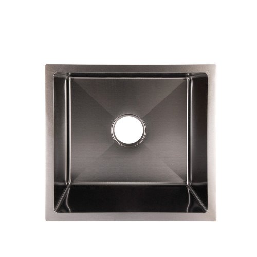 Мойка для кухни интегрированная Lidz Handmade H4745B (LDH4745BPVD43618) Brushed Black PVD 3,0/0,8 мм