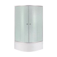 Душова кабіна Latwa SC80x80.SAT.HIGH.FR полукругла, скло Frost 4 мм + Душовий піддон KAPIELKA ST80x80x41, з панеллю Lidz Душова кабіна Latwa SC80x80.SAT.HIGH.FR полукругла, скло Frost 4 мм + Душовий піддон KAPIELKA ST80x80x41, з панеллю Lidz