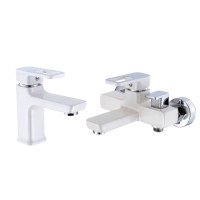 Набор смесителей Wawel 001 + Wawel 006 White Набор смесителей Wawel 001 + Wawel 006 White